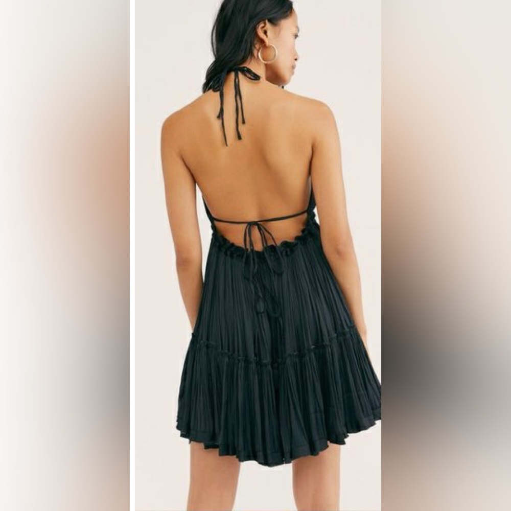 NWT Free People 100 Degrees of Shine Mini Dress, Size medium - Picture 2 of 7
